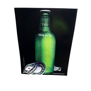 Heineken Beer Bottle Ad Ooh La La Vintage 2000 Magazine Art Print